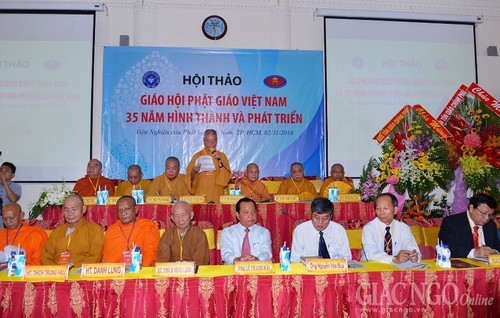 Workshop on 35 years of Vietnam Buddhist Shangha  - ảnh 1